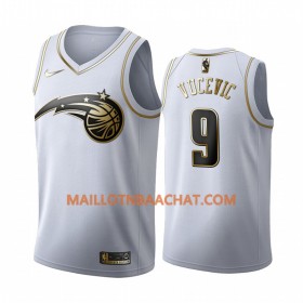 Maillot NBA Orlando Magic Nikola Vucevic 9 Nike 2019-20 Blanc Golden Edition Swingman - Homme